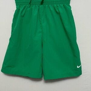 Nike Youth Dri-Fit Green Athletic Shorts Size L (A162)&